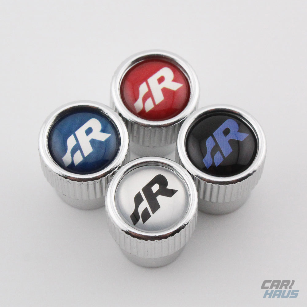 Valve Stem Caps - Red R