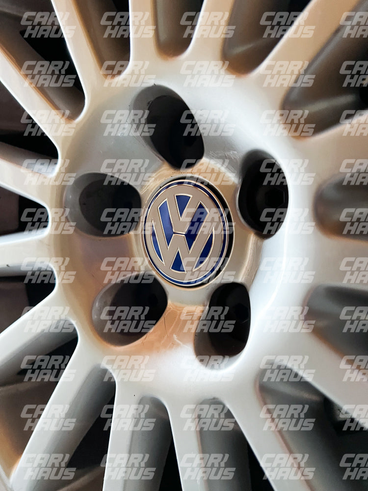 Wheel Center Cap - White and Blue - 56mm