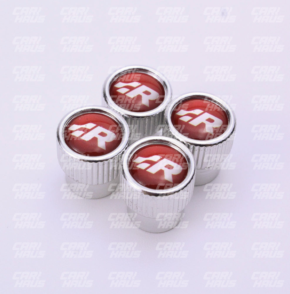 Valve Stem Caps - Red R