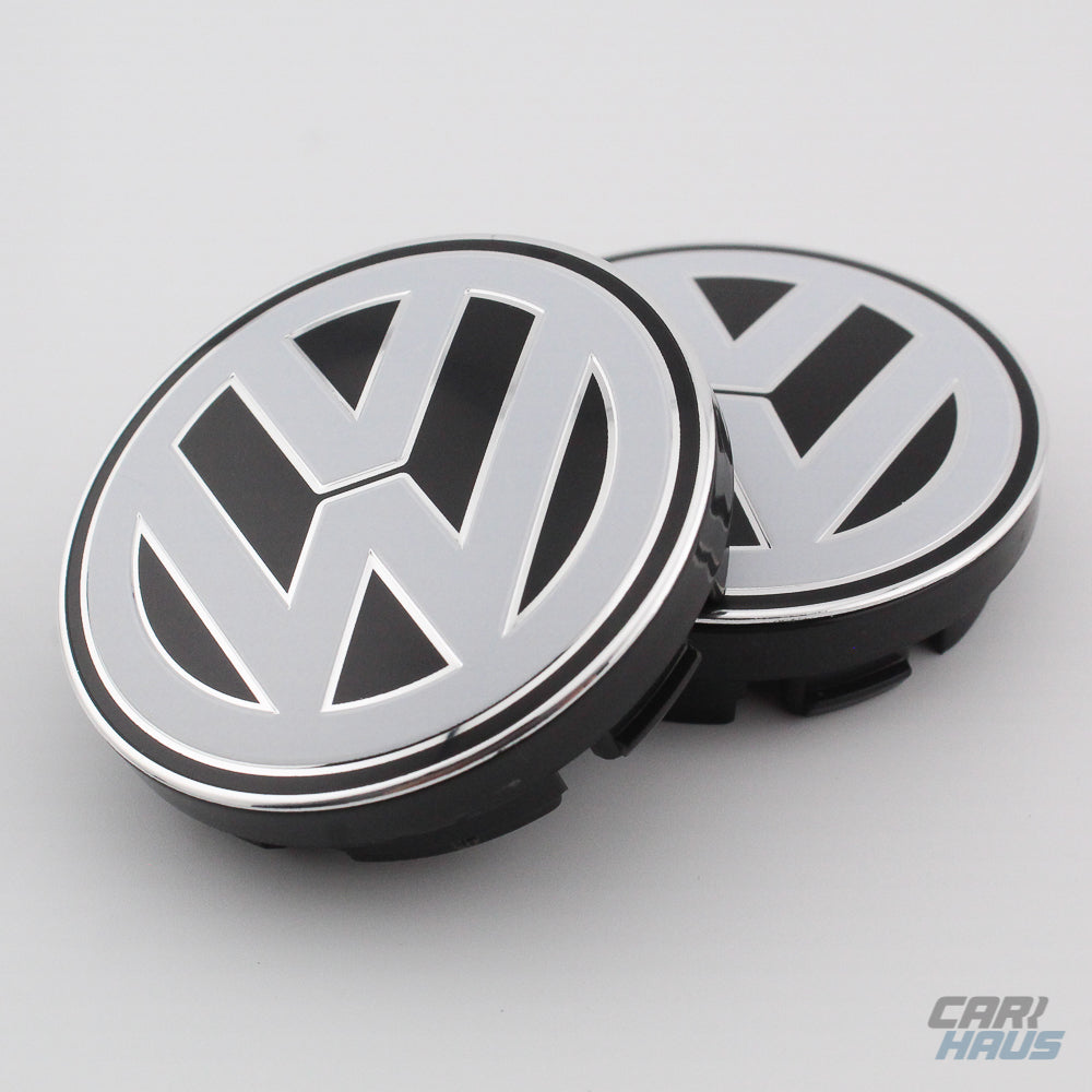 Wheel Center Cap - White and Black - 56mm