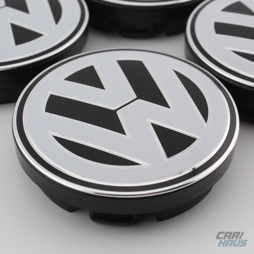 Wheel Center Cap - White and Black - 56mm