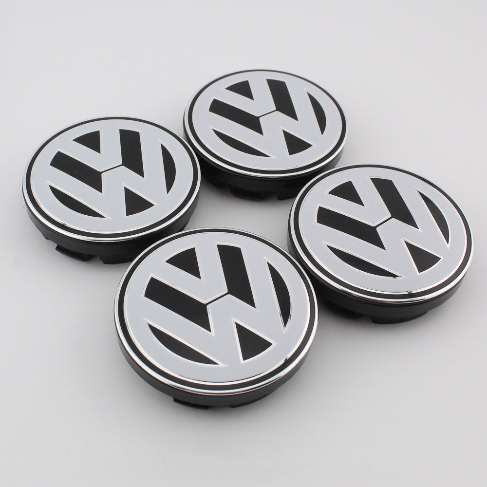 Wheel Center Cap - White and Black - 56mm