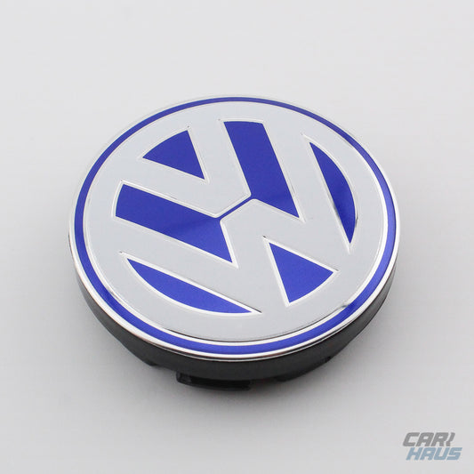 Wheel Center Cap - White and Blue - 56mm